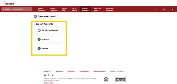 Open Acct Step 2